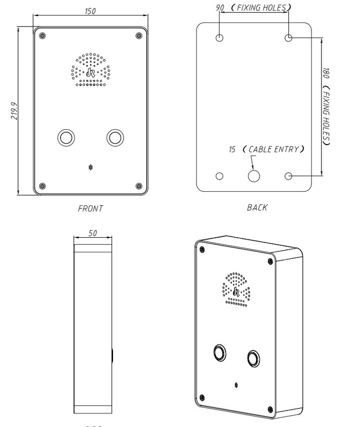 Auto Dialer Elevator Emergency Telephone 1